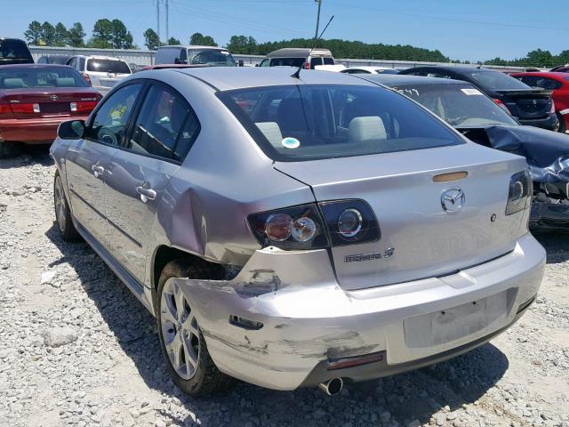 JM1BK323071619925 - 2007 MAZDA 3 S SILVER photo 3