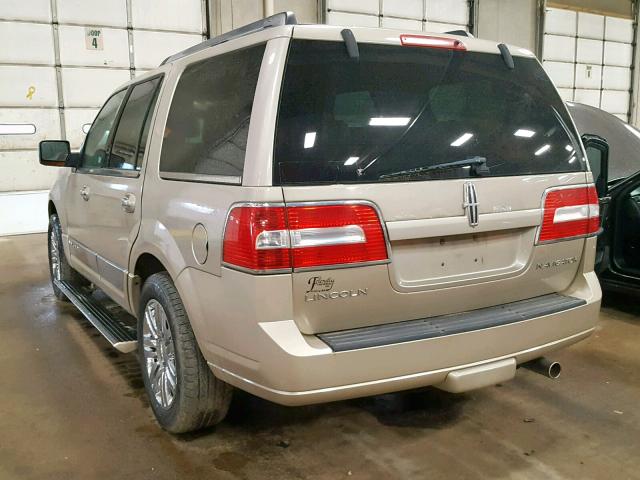 5LMFU28557LJ10599 - 2007 LINCOLN NAVIGATOR კრემისფერი ფოტო 3