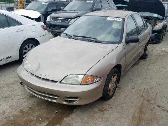 1G1JC524027286492 - 2002 CHEVROLET CAVALIER B GOLD photo 2