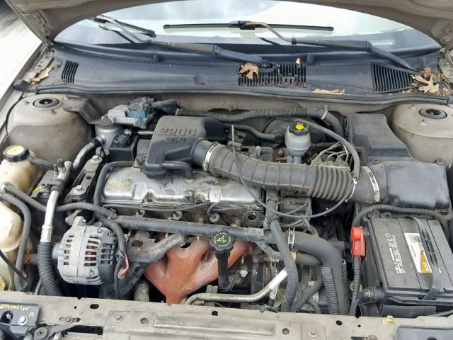 1G1JC524027286492 - 2002 CHEVROLET CAVALIER B GOLD photo 7