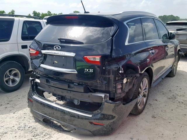 5N1AL0MN5DC351990 - 2013 INFINITI JX35 BLACK photo 4