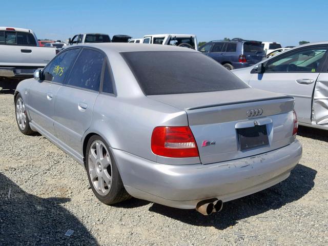 WAURD68D12A000914 - 2002 AUDI S4 2.7 QUA SILVER photo 3