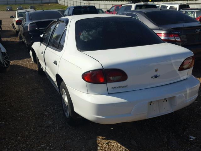 1G1JC524927208129 - 2002 CHEVROLET CAVALIER B WHITE photo 3