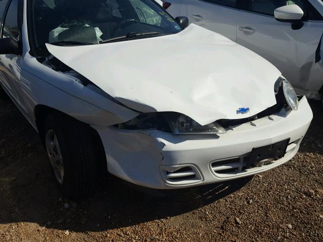 1G1JC524927208129 - 2002 CHEVROLET CAVALIER B WHITE photo 9