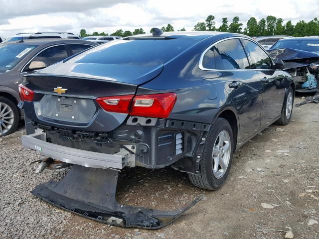 1G1ZB5STXJF247717 - 2018 CHEVROLET MALIBU LS GRAY photo 4