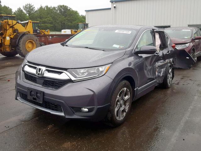 2HKRW2H89JH627408 - 2018 HONDA CR-V EXL GRAY photo 2