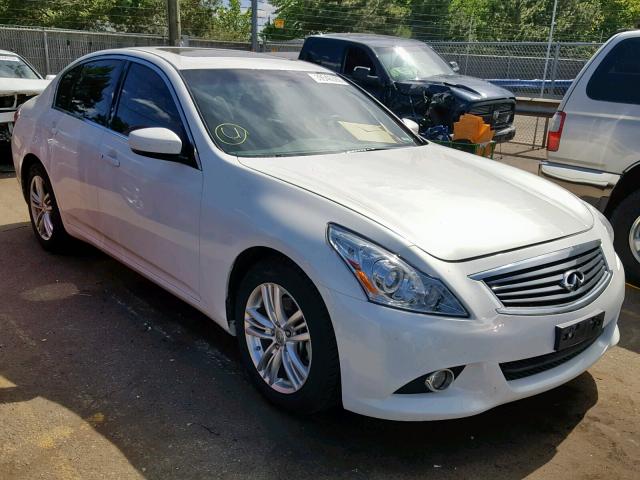 JN1CV6AR4DM762795 - 2013 INFINITI G37 WHITE photo 1