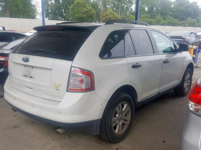 2FMDK3GC8ABA05245 - 2010 FORD EDGE SE WHITE photo 4