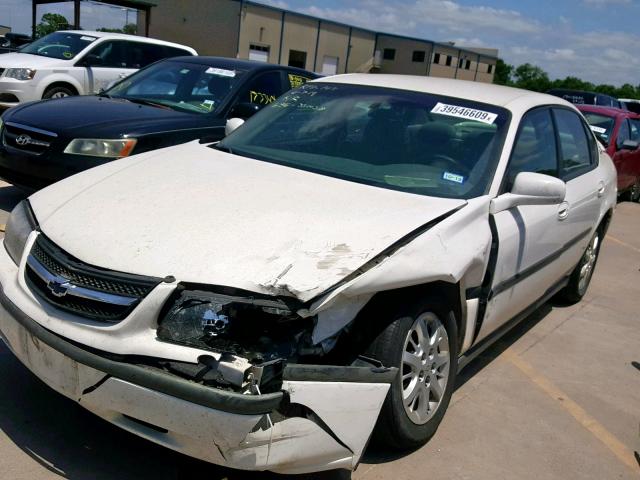 2G1WF52E639169666 - 2003 CHEVROLET IMPALA WHITE photo 2