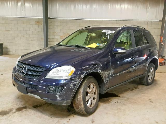 4JGBB86E06A015035 - 2006 MERCEDES-BENZ ML 350 BLUE photo 2