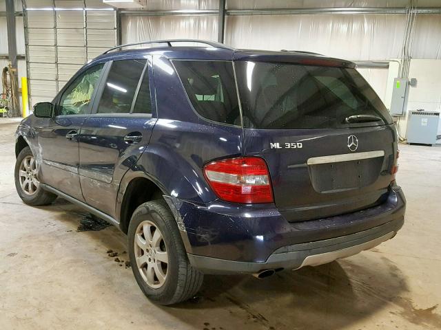 4JGBB86E06A015035 - 2006 MERCEDES-BENZ ML 350 BLUE photo 3