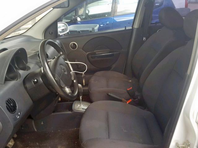 KL1TD66657B776596 - 2007 CHEVROLET AVEO BASE Ağ foto 5