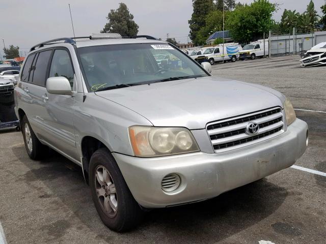 JTEGF21A610018449 - 2001 TOYOTA HIGHLANDER SILVER photo 1