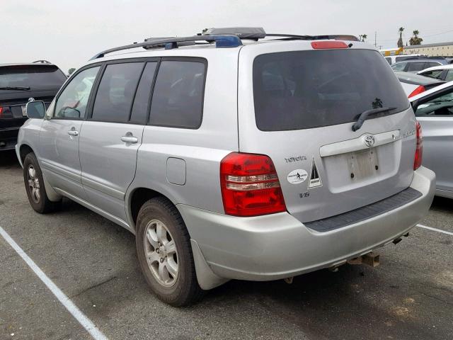 JTEGF21A610018449 - 2001 TOYOTA HIGHLANDER SILVER photo 3