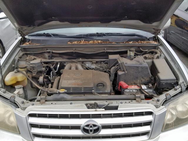 JTEGF21A610018449 - 2001 TOYOTA HIGHLANDER SILVER photo 7