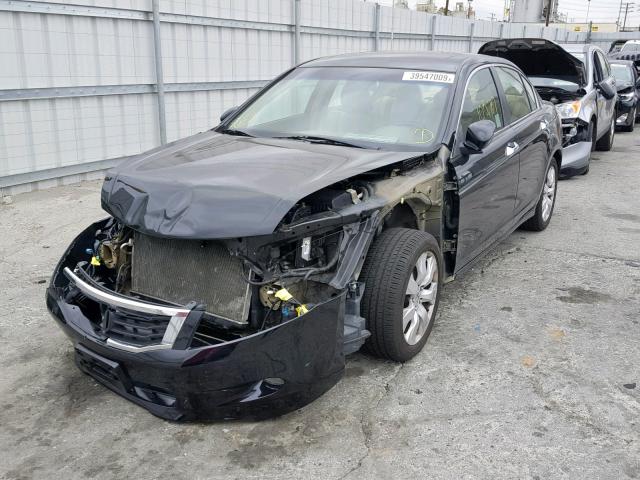 1HGCP36888A060249 - 2008 HONDA ACCORD EXL BLACK photo 2