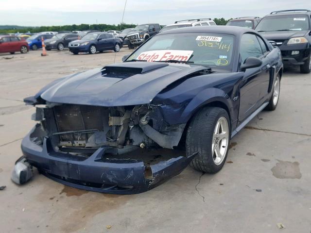 1FAFP42X23F409194 - 2003 FORD MUSTANG GT BLUE photo 2