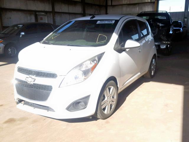 KL8CB6S91EC591038 - 2014 CHEVROLET SPARK LS WHITE photo 2