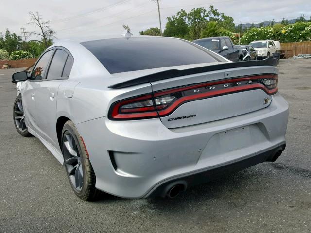 2C3CDXGJ7KH615690 - 2019 DODGE CHARGER SC SILVER photo 3