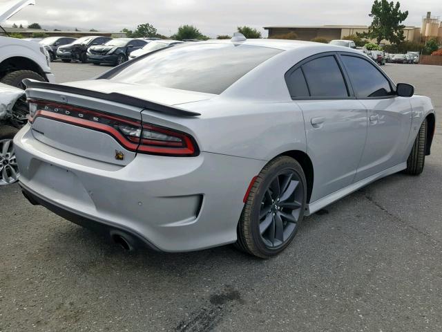 2C3CDXGJ7KH615690 - 2019 DODGE CHARGER SC SILVER photo 4