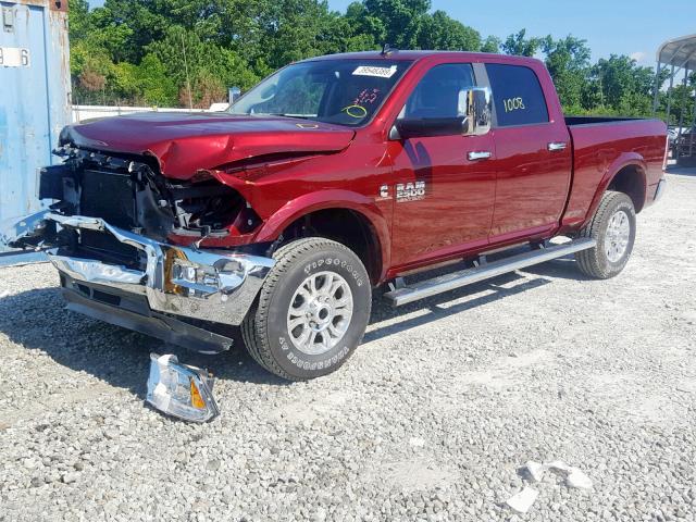 3C6UR5FL1JG308739 - 2018 RAM 2500 LARAM BURGUNDY photo 2