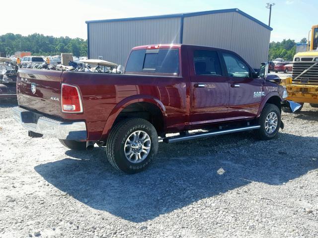 3C6UR5FL1JG308739 - 2018 RAM 2500 LARAM BURGUNDY photo 4