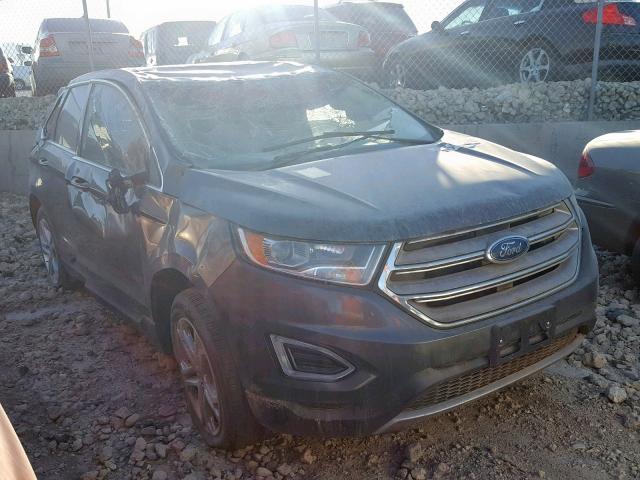 2FMPK4K90JBB43943 - 2018 FORD EDGE TITAN GRAY photo 1