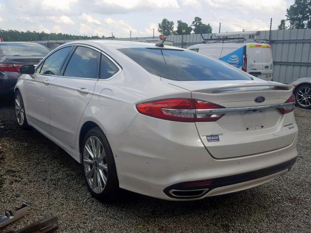 3FA6P0K93HR154270 - 2017 FORD FUSION TIT WHITE photo 3