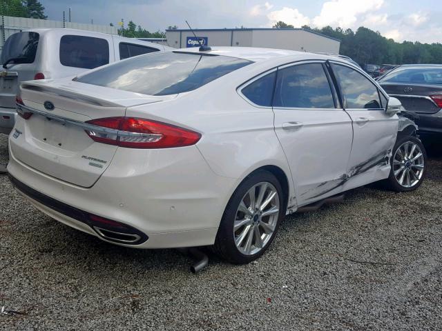 3FA6P0K93HR154270 - 2017 FORD FUSION TIT WHITE photo 4