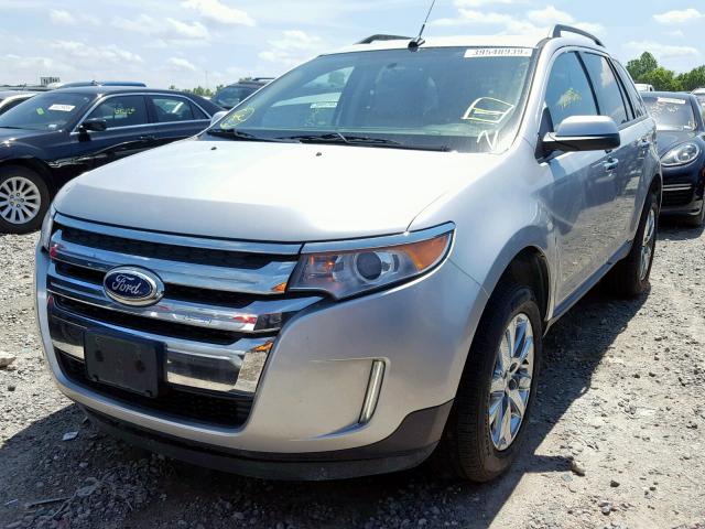 2FMDK4JC6BBB54978 - 2011 FORD EDGE SEL SILVER photo 2