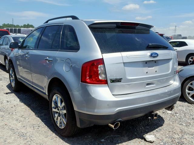 2FMDK4JC6BBB54978 - 2011 FORD EDGE SEL SILVER photo 3