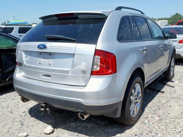 2FMDK4JC6BBB54978 - 2011 FORD EDGE SEL SILVER photo 4