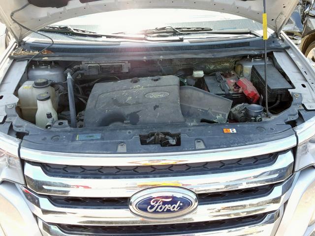 2FMDK4JC6BBB54978 - 2011 FORD EDGE SEL SILVER photo 7