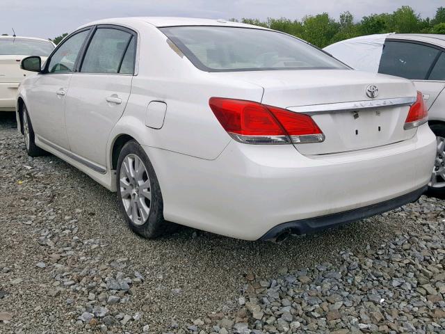 4T1BK3DB0BU422096 - 2011 TOYOTA AVALON BAS WHITE photo 3