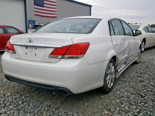 4T1BK3DB0BU422096 - 2011 TOYOTA AVALON BAS WHITE photo 4