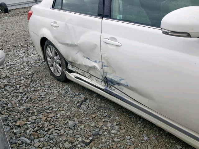 4T1BK3DB0BU422096 - 2011 TOYOTA AVALON BAS WHITE photo 9