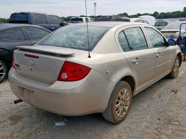 1G1AT58H997261062 - 2009 CHEVROLET COBALT LT TAN photo 4