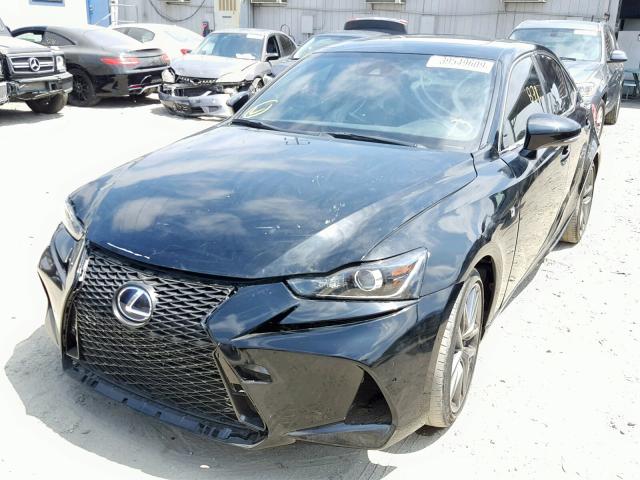 JTHC81D25J5033019 - 2018 LEXUS IS 300 BLACK photo 2