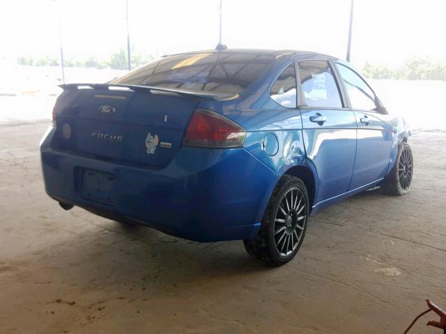 1FAHP3GN8AW197456 - 2010 FORD FOCUS SES BLUE photo 4