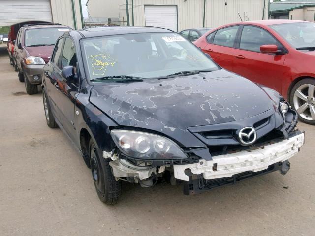 JM1BK343871733412 - 2007 MAZDA 3 HATCHBAC BLACK photo 1