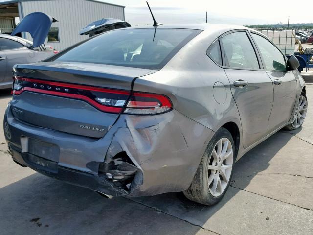 1C3CDFBA9DD117802 - 2013 DODGE DART SXT GRAY photo 4