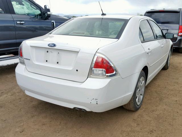 3FAHP06Z89R179315 - 2009 FORD FUSION S WHITE photo 4