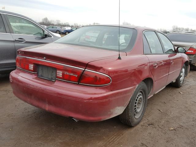 2G4WS52J941257669 - 2004 BUICK CENTURY CU MAROON photo 4