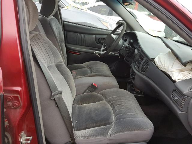 2G4WS52J941257669 - 2004 BUICK CENTURY CU MAROON photo 5