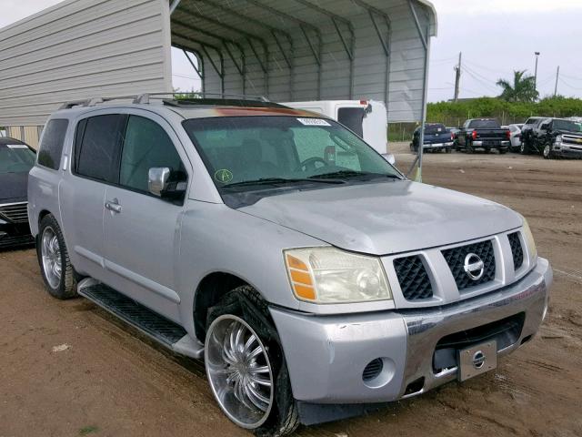 5N1AA08A04N728369 - 2004 NISSAN ARMADA SE SILVER photo 1