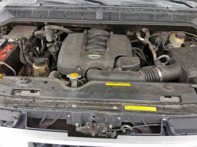 5N1AA08A04N728369 - 2004 NISSAN ARMADA SE SILVER photo 7