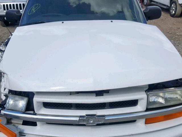 1GNDT13W62K137909 - 2002 CHEVROLET BLAZER WHITE photo 7