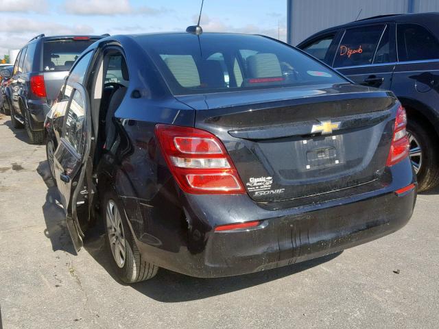 1G1JB5SH8J4121750 - 2018 CHEVROLET SONIC LS 黑色 照片 3