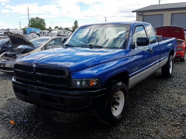 1B7KC23Z0TJ151604 - 1996 DODGE RAM 2500 BLUE photo 2