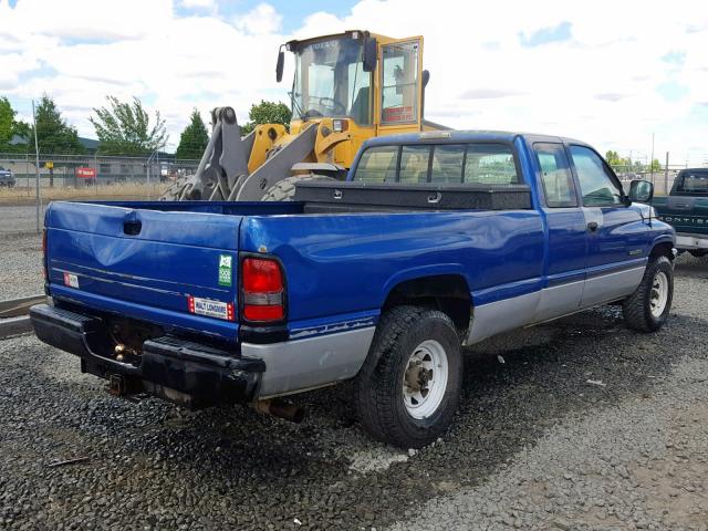 1B7KC23Z0TJ151604 - 1996 DODGE RAM 2500 BLUE photo 4